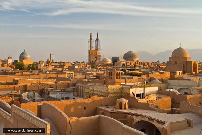 نمای کلی محله فهادان یزد
